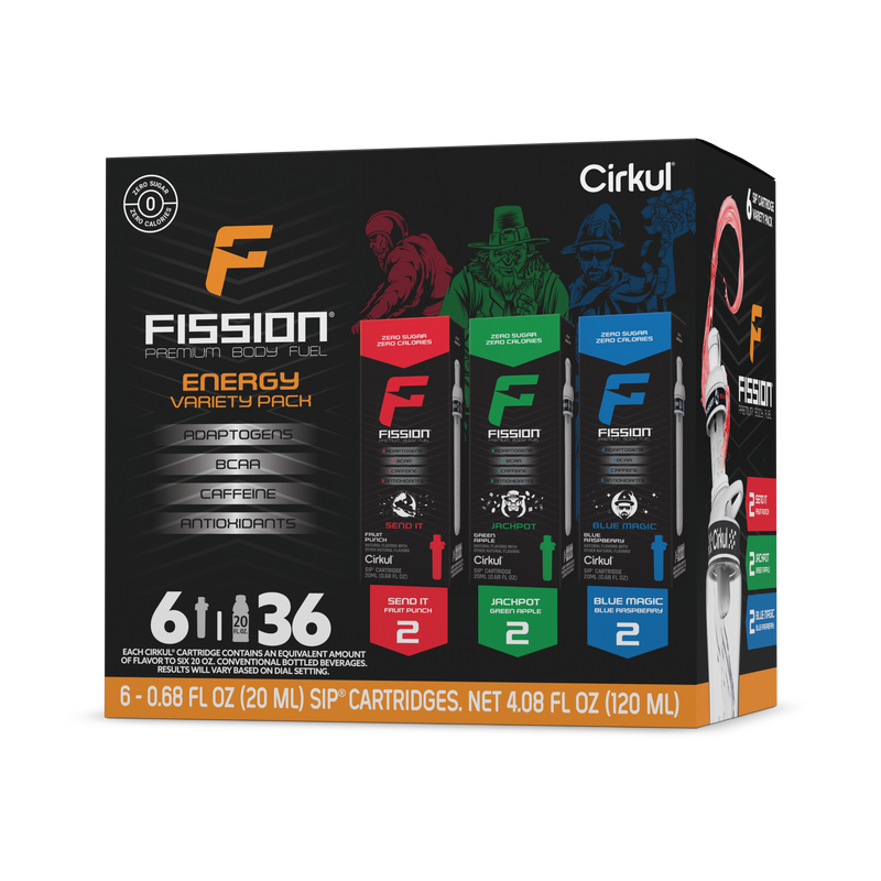 Refreshing Electrolyte Fission 6-Pack Variety Pack 97EI - Electrolyte Hydration Enhanced Taste Cartridges - Default Title
