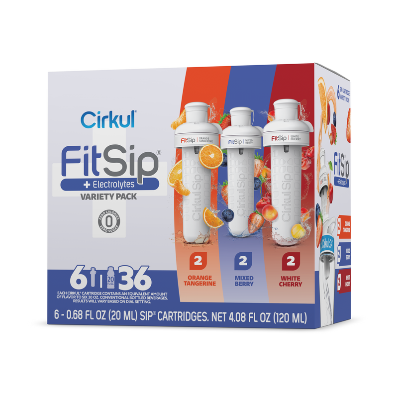Natural Fruit Flavored FitSip 6-Pack Variety Pack HE3H - Vitamin-Infused Natural Refreshing Flavor Core - Default Title