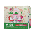 Natural Fruit Flavored Sabrocita 6-Pack Variety Pack E8JI - Sugar-Free Fruit Flavor Cartridge Refill - Default Title