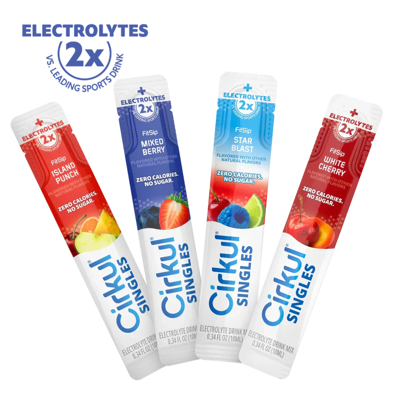 Natural Fruit Flavored 16-Pack  Singles FitSip Bundle J8XB - Electrolyte Hydration Enhanced Taste Cartridges - Default Title