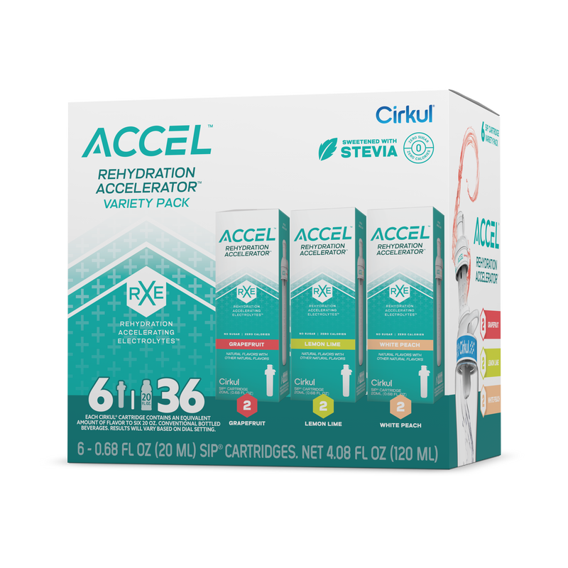 Sugar-Free Accel 6-Pack Variety Pack IZ9I - Zero-Calorie Multi-Flavor Sip Pods for Water Bottle - Default Title