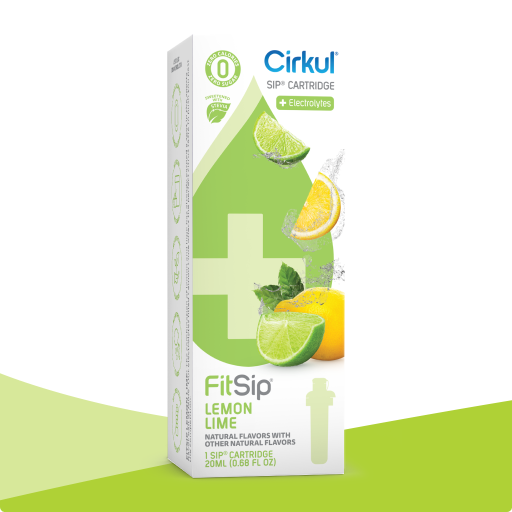 Sugar-Free FitSip Lemon Lime (Stevia) PO5V - Zero-Calorie Multi-Flavor Sip Pods for Water Bottle - Default Title