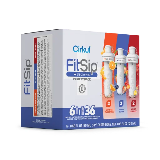 Natural Fruit Flavored FitSip 6-Pack Variety Pack HE3H - Vitamin-Infused Natural Refreshing Flavor Core Detail