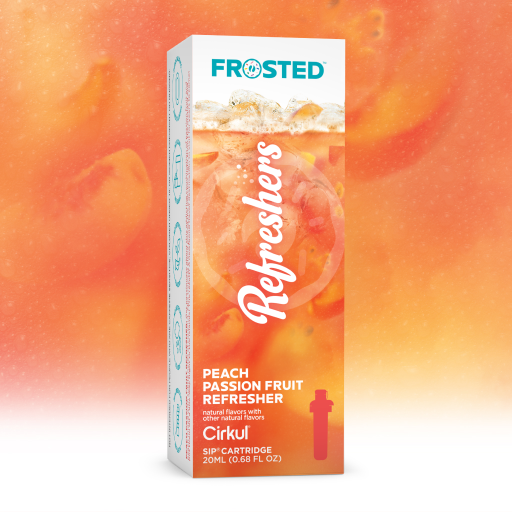 Sugar-Free Frosted Peach Passion Fruit Refresher D3BS - Vitamin-Infused Natural Refreshing Flavor Core - Default Title