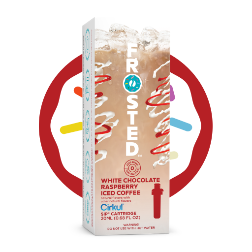 Vitamin-Infused Frosted White Chocolate Raspberry Iced Coffee 8KS5 - Electrolyte Hydration Enhanced Taste Cartridges - Default Title