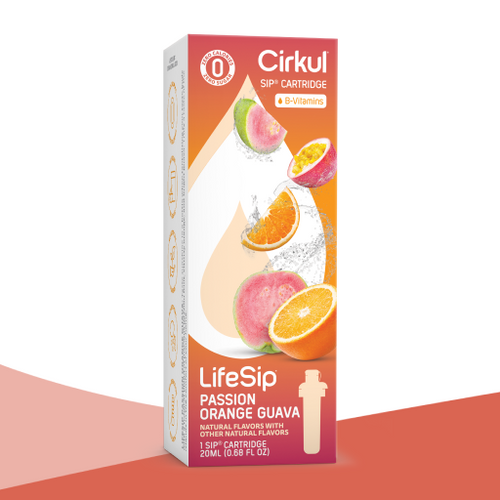 Natural Fruit Flavored LifeSip Passion Orange Guava 375X - Electrolyte Hydration Enhanced Taste Cartridges - Default Title