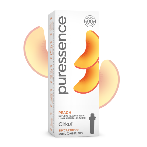 Zero-Calorie Puressence Peach (Unsweetened) 2E7U - Electrolyte Hydration Enhanced Taste Cartridges - Default Title