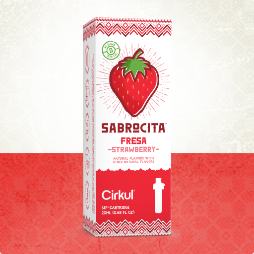 Natural Fruit Flavored Sabrocita Strawberry 3QID - Sugar-Free Fruit Flavor Cartridge Refill - Default Title