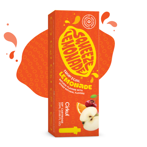 Zero-Calorie Squeeze Tropical Lemonade YWR0 - Sugar-Free Fruit Flavor Cartridge Refill - Default Title